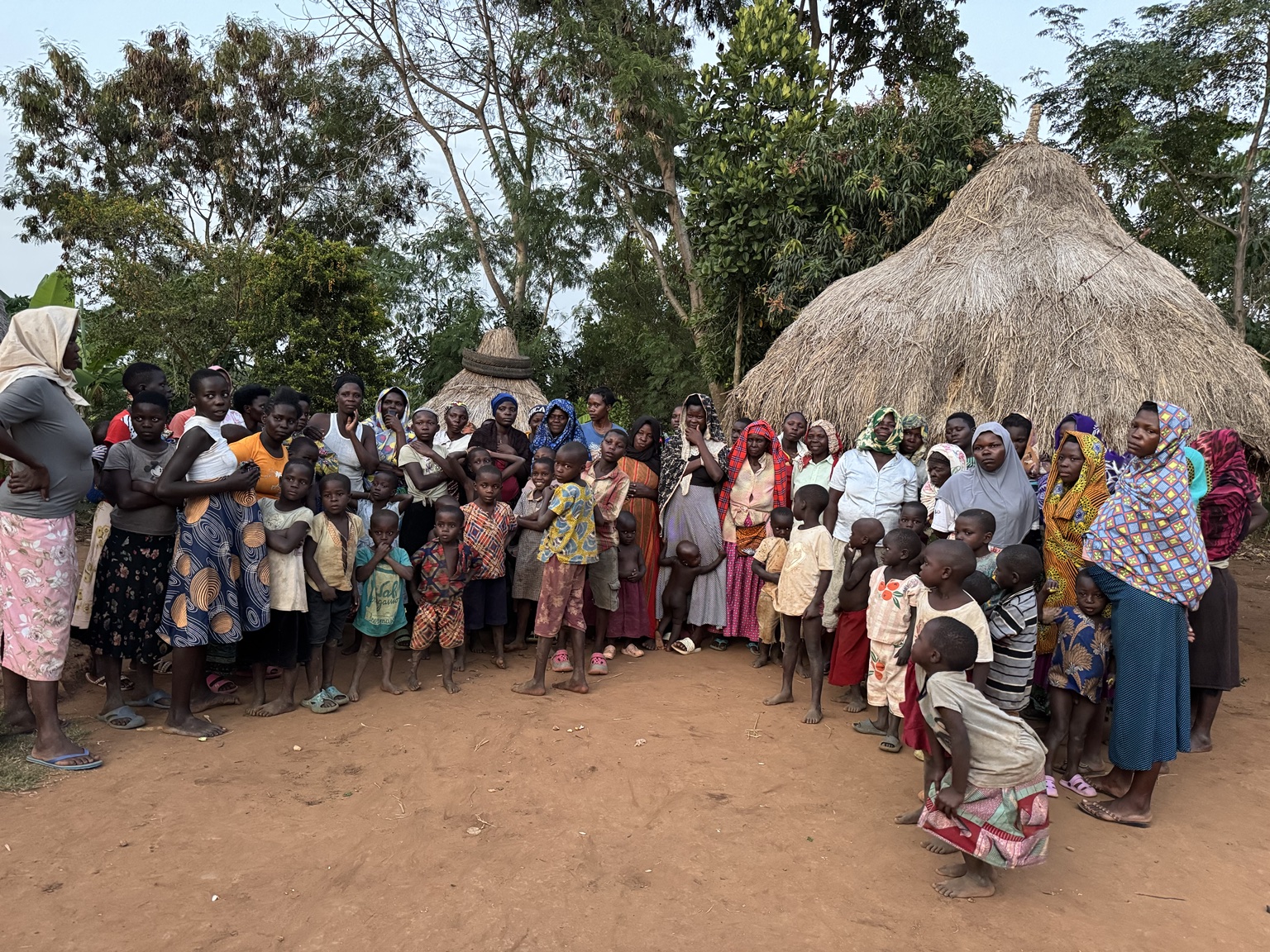 Children and families at the orphanage project